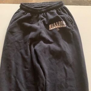 Bulldog basketball men’s large blue sweatpants